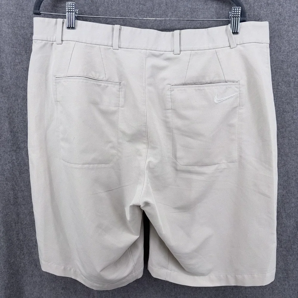 Nike Flex Golf Hybrid Shorts Mens 36 Beige Dri Fit‎ Stretch Waistband